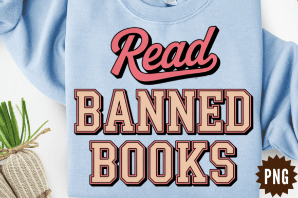 Book Read Banned Books PNG Design Review