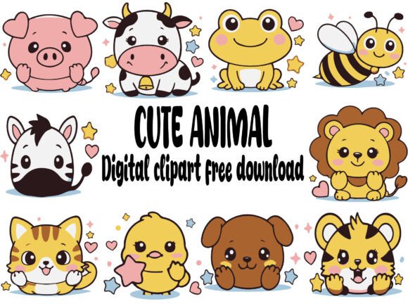 Cute Animal Illustration Png Svg Bundle Review