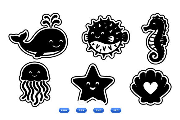Cute Sea Animal Sticker SVGs Review