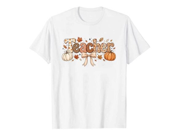 Cute Teacher Pumpkin Fall T-Shirt Review