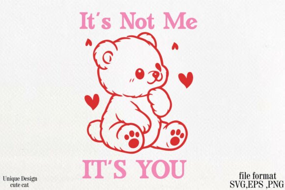 Cute Valentine Teddy SVG PNG Review