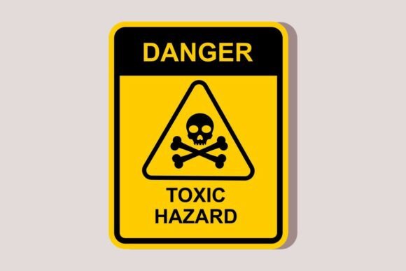 Danger Toxic Hazard Warning Sign Embroidery Review