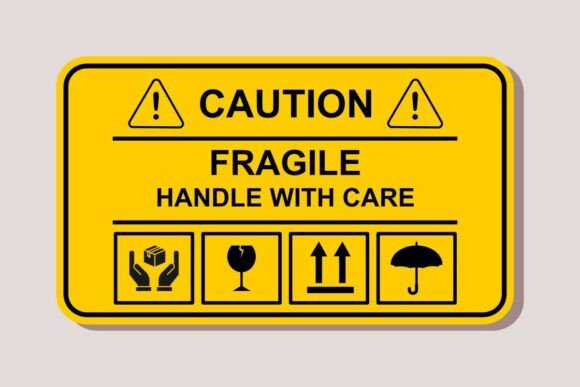 Fragile Handle with Care Shipping Label Embroidery Review