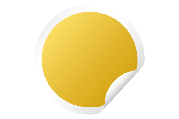 Golden Tag with Peel Edge Realistic Stic