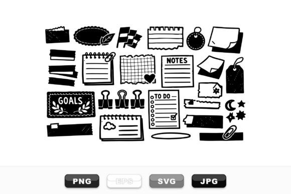 Hand Drawn Planner Elements Set Review