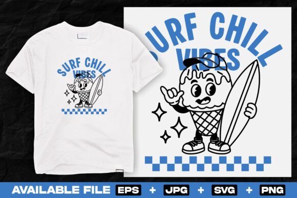 Ice Cream Cone Surfer Character Design Review