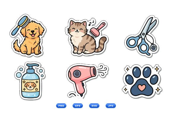 Pet Grooming Sticker Pack Review