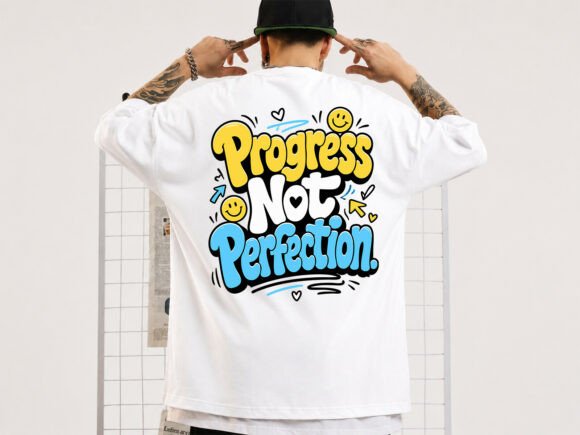 Progress Not Perfection Typography Shirt Review