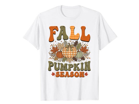 Retro Pumpkin Harvest Fall T-Shirt