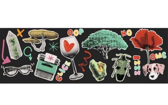 Retro Tech and Animal Collage Review