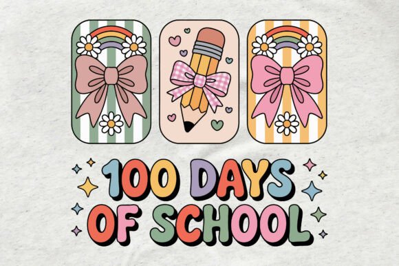 Review: 100 Days of School Pencil Bow Design